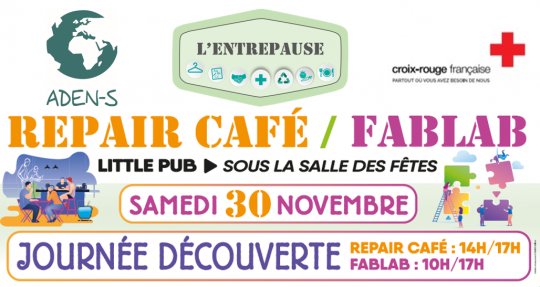 Journée découverte FAB LAB et Repair Café le 30 novembre @Verdun-sur-Garonne