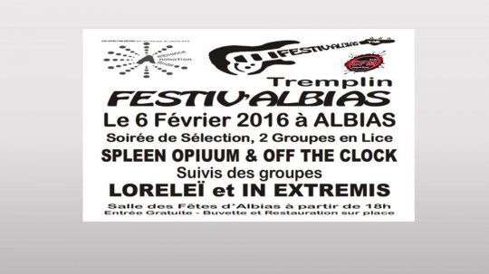 Albias : Tremplin Festiv'Albias, Deux groupes en lice le 6 février à 18h