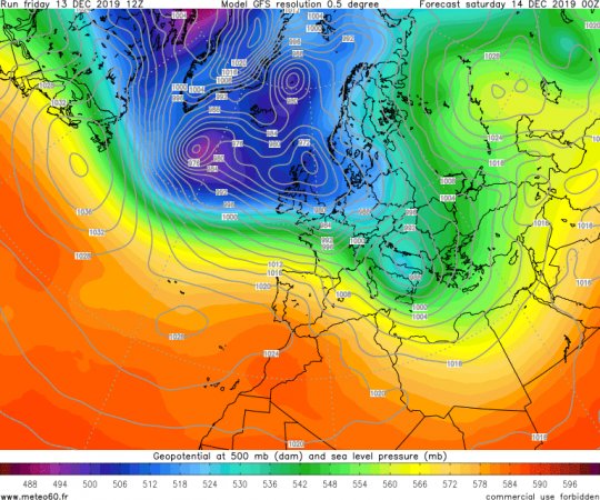 Prévisions Météo jusqu'au 21 décembre