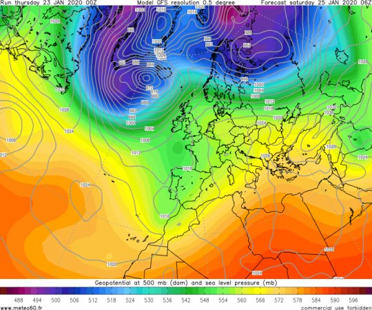 Prévisions Météo jusqu'au 1er février