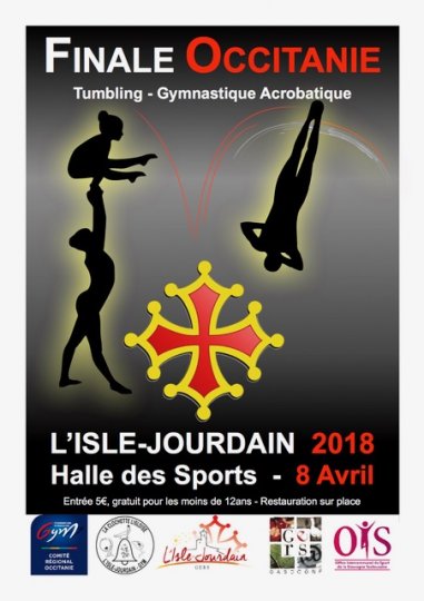 Championnat Occitanie Tumbling et Gym Acrobatique à l'Isle Jourdain le 8 avril