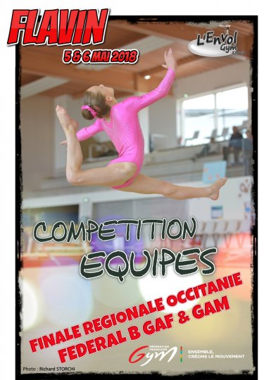 Championnat Occitanie de Gymnastique Artistique par équipes les 5 et 6 mai à FLAVIN