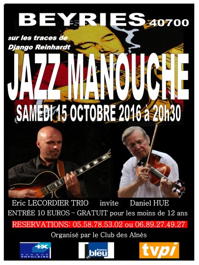 Eric Lecordier Trio présente '' Sur les traces de Django Reinhardt