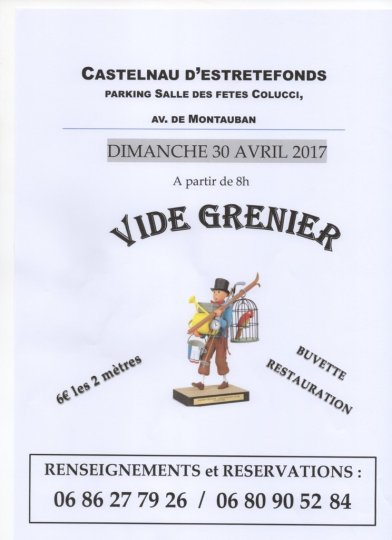 VIDE-GRENIERS CASTELNAU d' ESTRETEFONDS