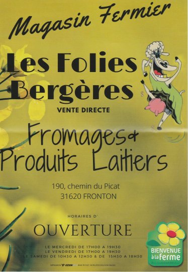 NOUVEAU MAGASIN FERMIER aux ''Folies Bergères'' à Fronton - 31620