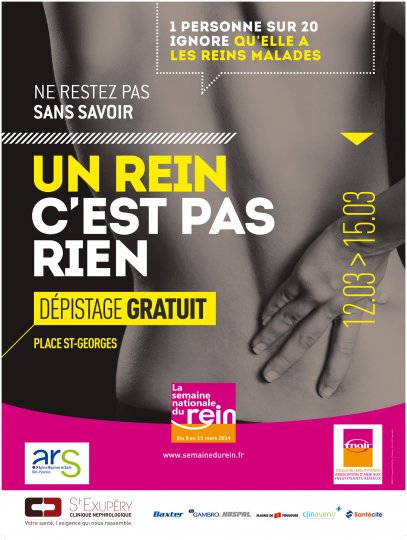 Semaine Nationale du Rein, Du 5 au 12 mars à Toulouse#fnair #reins