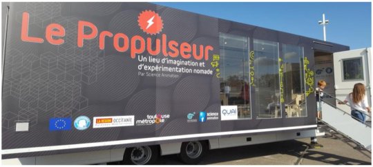 Colomiers : Le camion le Propulseur s’installe #Enattendantlequai #colomiers #TvLocale-fr #sciences
