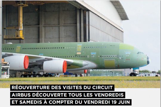 Aéroscopia : Réouverture des visites du circuit ''AIRBUS DÉCOUVERTE''  @aero_scopia #airbus  #aeronautique #tvlocale.fr @occitanie