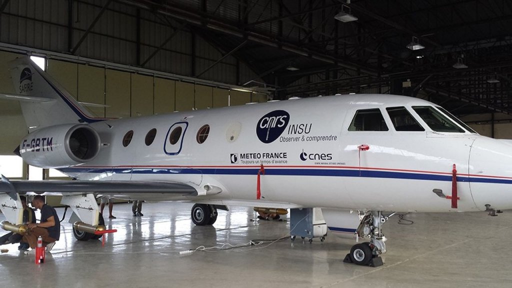 Le Falcon 20 du CNRS,  intègre les collections du musée aeroscopia