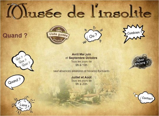 Le Musée de l'insolite à Cabrerets - Lot