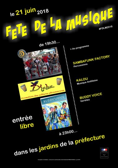 Le préfet de Tarn-et-Garonne communique Fête de la musique à la préfecture @Prefet_82 