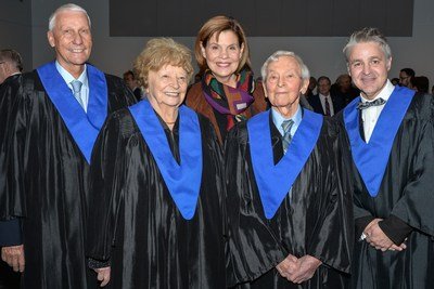 L'ITHQ décerne un diplôme honoris causa à Rollande Desbois, Marcel Kretz, Marco Torriani et Daniel Gélinas