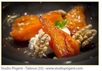 Butternut confit et éclats de Noix du Périgord, caille de chèvre