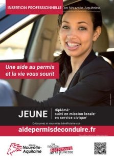 Nouvelle Aquitaine  augmentation de l'aide au Permis B : le soutien du Conseil régional passe de 600 à 1 125 euros !