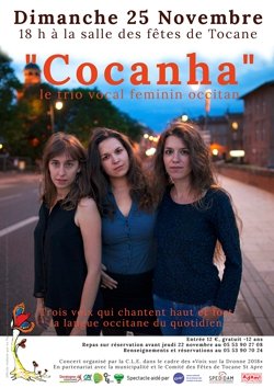 Tocane Saint-Apre (24) : Le trio « Cocanha » en concert  