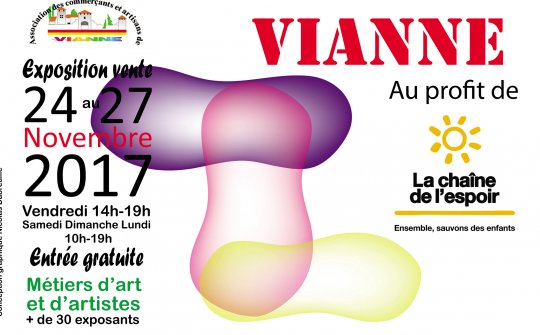 #Vianne (47) : #Expo-vente au profit de la #Chaîne de l'espoir