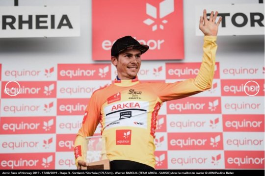 Avant dernière étape de l’Arctic Race of Norway:  Warren Barguil (Team Arkéa-Samsic) prend la tête de l’Arctic Race of Norway au terme de l'avant dernière étape. @Arkea_Samsic @ArcticRaceofN @Warre