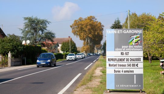 Le Tarn-et-Garonne communique: Réceptions de chantiers pour routes rénovées @tarnetgaronne_CG