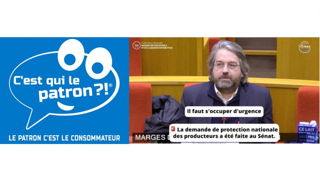 Crise agricole / Audition de Nicolas Chabanne de ''C'est qui le patron'' au Sénat : les consommateurs se mobilisent pour trouver des solutions