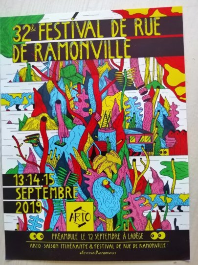 FESTIVAL de RUE à RAMONVILLE. Du 13 au 15 SEPTEMBRE 2019.