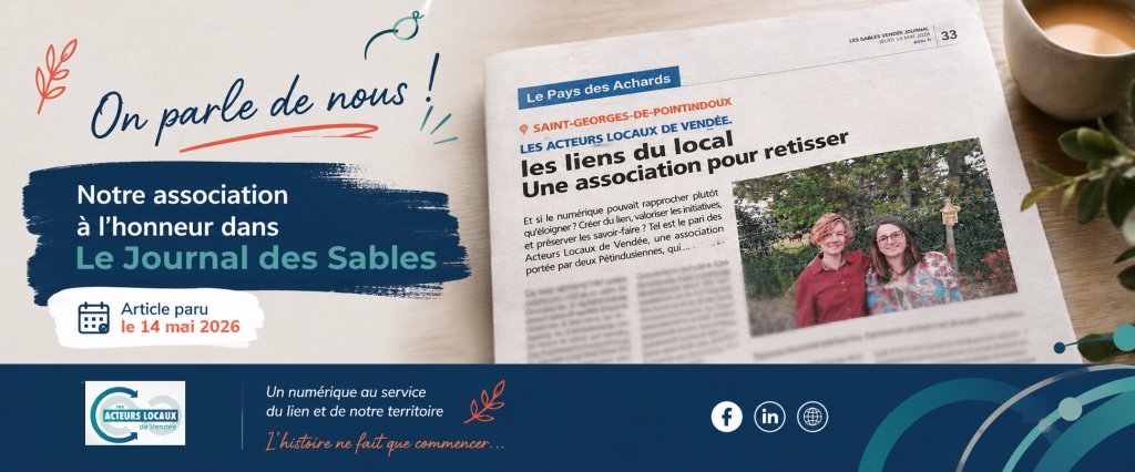Les Acteurs Locaux de Vendée mis à l’honneur dans Le Journal des Sables