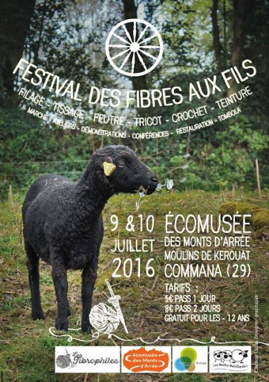 Le Festival des Fibres Aux Fils aura lieu les 9 et 10 juillet à l'écomusée des Monts d'Arrée (Moulins de Kerouat - Commana)