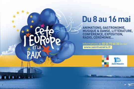 JOURNEE DE L'EUROPE - Toute une semaine pour fêter l'Europe et la paix à Saint-Nazaire @VilleStNazaire