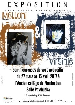 Du 27 mars au  15 avril 2017, 2 artistes exceptionnelles exposent à l'ancien collège.