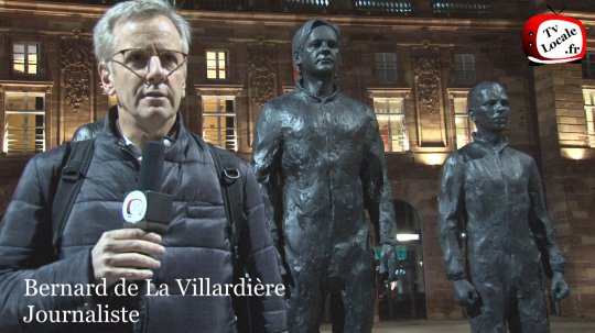 Bernard de La Villardière était présent au forum mondial de la démocratie à Strasbourg