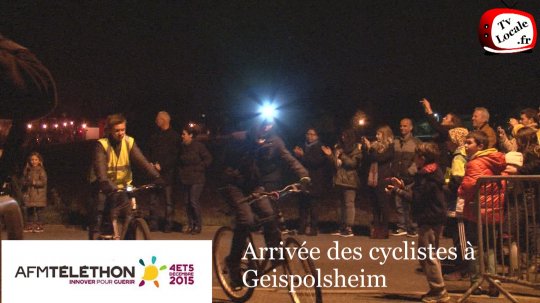 #Téléthon à Geispolsheim : le tour du massif vosgien en vélo ou à pied #TvLocale_fr