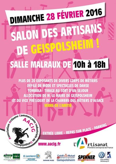 Salon des Artisans de Geispolsheim le 28 février