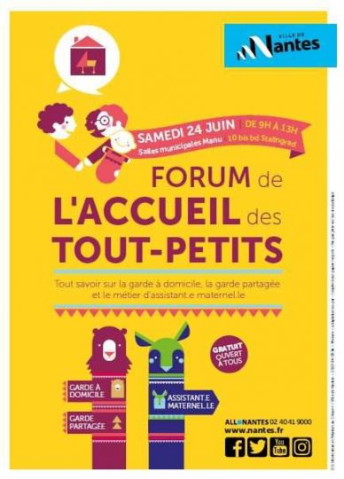 Forum de l’accueil des tout-petits, samedi 24 juin @NantesMetropole