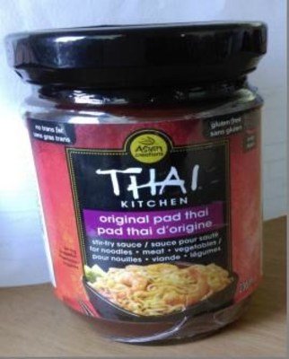 AVIS DE RAPPEL : Pots de 236 mL de sauce à sauté Thai Kitchen Original Pad Thai 