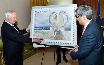 Postes Canada : Une émission conjointe avec la France souligne le centenaire de la victoire du Canada à Vimy et les sacrifices de nos soldats