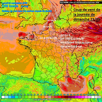 Coup de vent sur le nord et le nord-est dimanche 23 septembre 2018