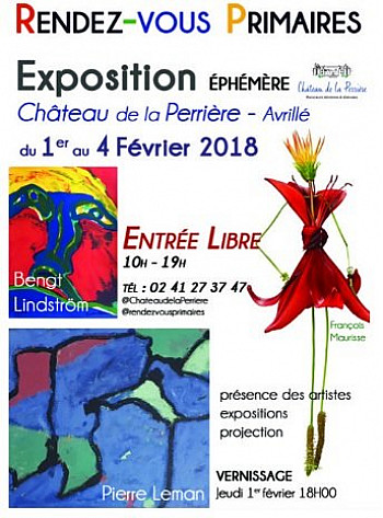 ART: Les Herbettes de François Maurisse jusqu'au 4 février à l'EXPOSITION COLLECTIVE ” RENDEZ-VOUS PRIMAIRES au chateau de la Perrière à Avrillé @Angers