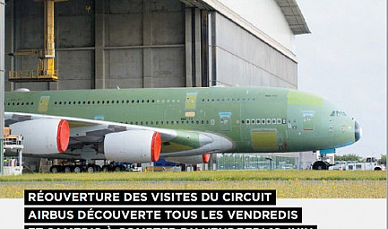 Aéroscopia : Réouverture des visites du circuit 'AIRBUS DÉCOUVERTE' @aero_scopia #airbus #aeronautique ..