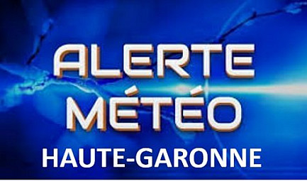 ALERTE METEO : Vigilance météorologique orange pour pluies inondations et vents violents sur le départem..