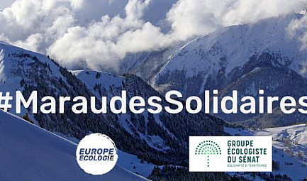 Maraudes solidaires aux côtés des exilé.e.s et des bénévoles à Montgenèvre @BenoitBiteau #MaraudesSol..
