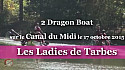 2 Dragon Boat des Ladies Tarbes sur le Canal du Midi le 17 octobre 2015 #TvLocale_fr #dragonboat