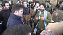 Barrage de Sivens : les anti-Barrage face aux Agriculteurs de la FNSEA à Sivens le 4 mars 2015 #MLECOMTE