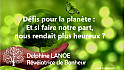 Changement climatique : et si faire notre part nous rendait plus heureux ? Delphine LANOE - Révélatrice de Bonheur