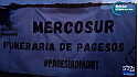 Mobilisation anti MERCOSUR des agriculteurs catalans sur l'autoroute AP-7 près de Figueras  en espagne 