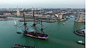 l'Hermione a levé l'ancre de La Rochelle ce 21 février 2018 pour rejoindre la Méditerranées @LHERMIONE_SHIP