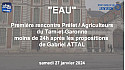 Les Agriculteurs du Tarn-et-Garonne reçus par le Préfet moins de 24h après les annonces du Gouvernement au sujet de l'EAU 