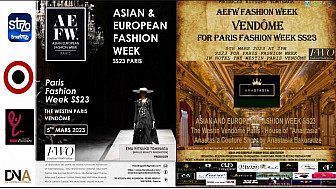 Tv Local Paris -  AEFW presents ASIAN AND EUROPEAN FASHION WEEK SS23  - The Westin Vendôme Paris - House of ''Anastasia'' - Anastasia Couture Show by Anastasia Bakuradze
