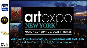 Tv Local New York - Art News Planet  presents  INTERNATIONAL ART GALLERY exhibits Fady FERHI at ArtExpo New York