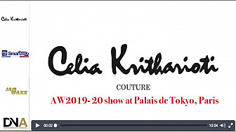 Tv Locale Paris - Celia Kritharioti Couture AW2019- 20 show at Palais de Tokyo, Paris