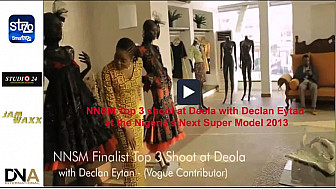 Tv Local Nigeria - ''Studio 24'' presents NNSM Top 3 - Declan Eytan at the Nigeria's Next Super Model 2013