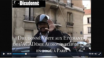 Tv Locale Paris - Jam WAXX présente Dieudonné Visite aux Etudiants Académie Audiovisuelle en 2006 à Paris